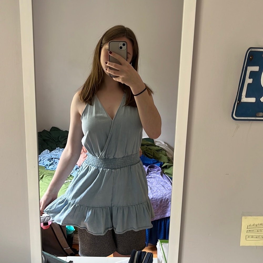 Jean Romper Short